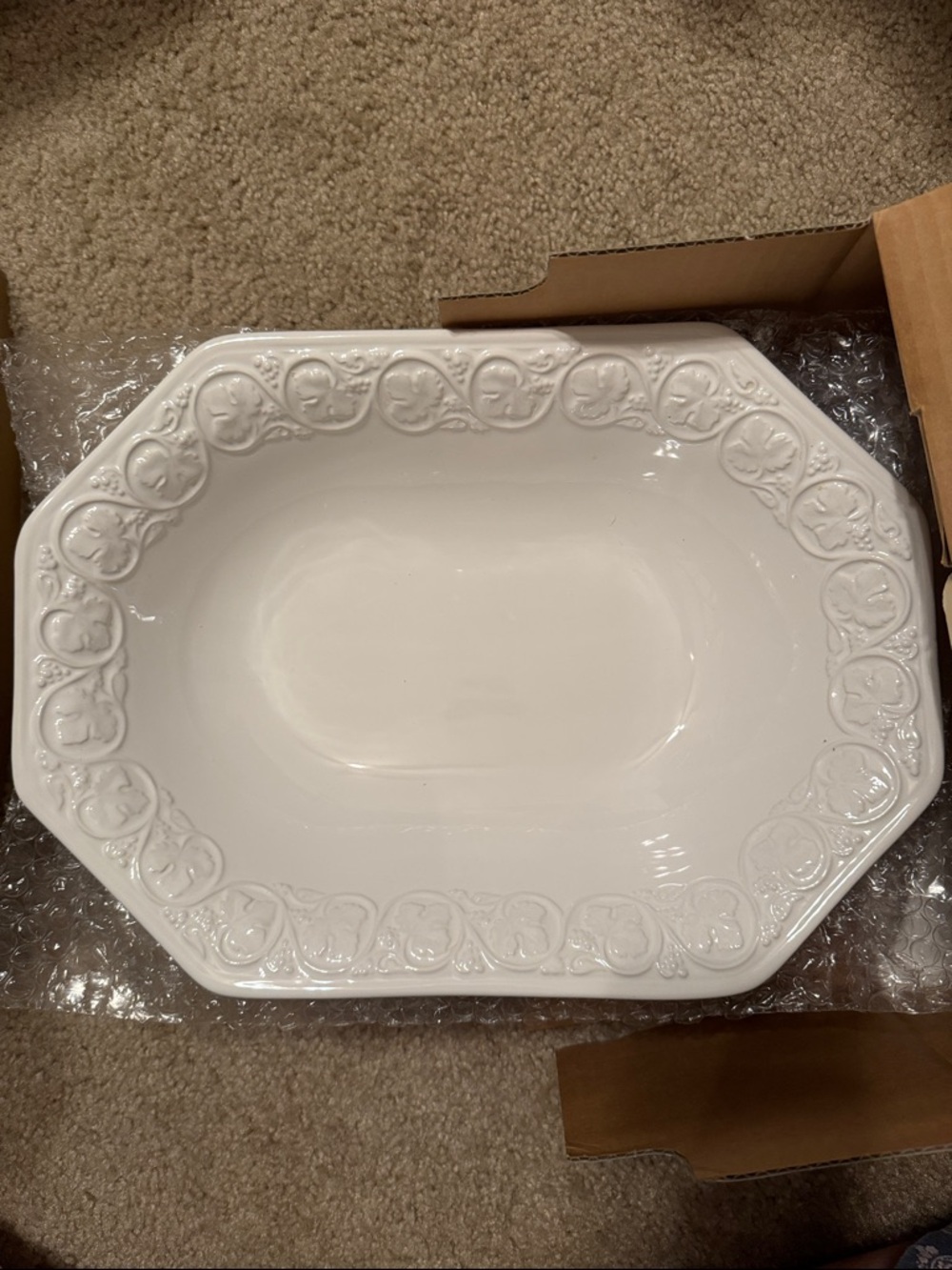 White 3-Piece Serving Dishes Set - Elegant Home Serveware